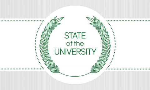 State of the university Banner